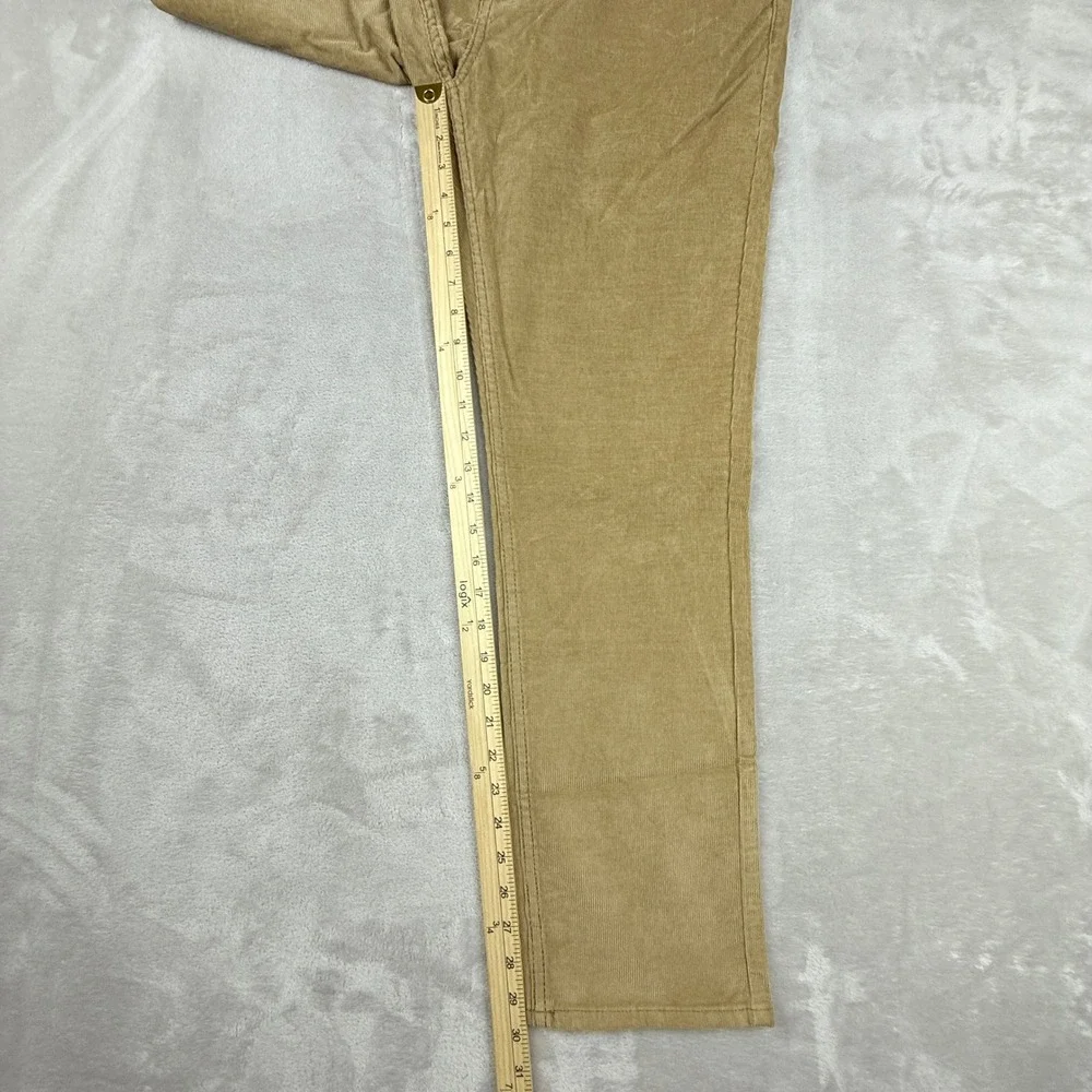 Old Navy Pants Men 35x30(29.75) Tan Brown Slim Built in Flex Corduroy Winter NWT